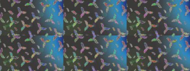 Kar Tanesi Simgesi. Raster illüstrasyonu. Kar tanesi gri, mavi ve yeşil renklerde izole edilmiş. Raster illüstrasyonu.