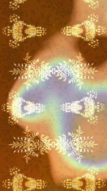 Çiçek deseni. Renkli Bahar Teması eskiz kalıbı. Düz Çiçek Elementleri Tasarımı. Raster çizimi. Güzel kumaş deseni..