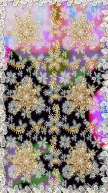 Kış kar dokusu duvar kağıdı. Gri renkli altın kar taneleri. Noel altın kar tanesi kusursuz desen. Sembol tatili, yeni yıl kutlaması, altın desenler..