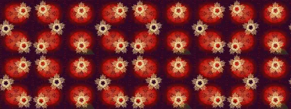 Kahverengi renkte çok kahverengi, zarif küçük çiçekler ve komik böcekler, raster desen, illüstrasyon.