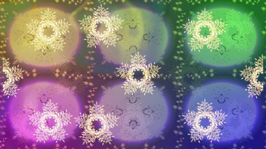 Raster illüstrasyonu. Kar taneleri ve raster arkaplanlı Noel karalaması deseni.