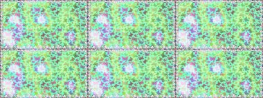 Raster illüstrasyonu. Kelebek gölgeleri ve siluetler. Bahar ve yaz tropikal kelebeklerin yeşil ve mavi renklerde kusursuz desenleri vardır. Kumaş, kağıt, ambalaj için uygun.