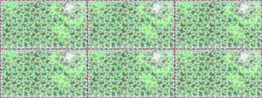 Kumaş, tekstil, baskı ve davetiye için arka plan. Raster illüstrasyonu. Kusursuz desen. Yeşil ve nötr renklerde güzel renk kelebekleri.