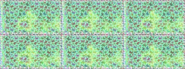 Kelebek gölgeleri ve siluetler. Raster illüstrasyonu. İlkbahar ve yaz tropikal kelebek desenleri mavi ve yeşil renklerde. Kumaş, kağıt, ambalaj için uygun.