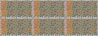 Kumaş, kağıt, ambalaj kâğıdı ve duvar kağıdı tasarımı için harika bir arka plan. Kusursuz. Egzotik hayvanlar. Raster illüstrasyonu. Tarafsız ve mavi kelebekler.