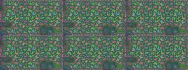 Mavi ve gri renkteki kusursuz kelebek şablonu. Uçan kelebek keten temalı Raster. Davetiye, kart ve parmak izi için basit kadınsı bir model. Giysiler için böcek kumaşı klipsleri tekrarlanıyor.