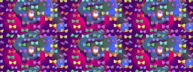 Raster illüstrasyonu. Kumaş, Tekstil, Baskı ve Davetiye için arka plan. Doğadaki güzellik. Suluboya Biçimli Uçan Kelebekler ile çizim deseni.