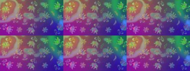 Raster. Güzel suluboya çiçekler, parlak boya çiçek desenli eskiz arka planı..