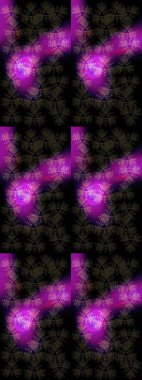 Yeni yıl tabelası. Raster illüstrasyonu. Kutlamanın sembolü. Noel tasarımı için. Kar tanesi kışı siyah, mor ve gri renklerde yalıtılmış. Siyah, mor ve gri simge silueti.