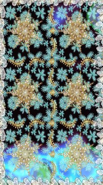 Noel altın kar tanesi kusursuz desen. Tarafsız renklerde altın kar taneleri. Kış kar dokusu duvar kağıdı. Sembol tatili, yeni yıl kutlaması, altın desenler..