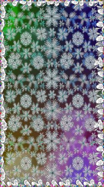 Renkli Bahar Temalı Kusursuz Arkaplan. Gri renkli çiçekler. Sevimli çiçek raster deseni. Düz Çiçek Elementleri Tasarımı.