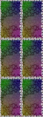 Kusursuz çiçek deseni duvar kâğıdı olarak kullanılabilir. Kahverengi renkli çiçekler. Raster illüstrasyonu.