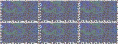 Kağıt, ambalaj. Güzel renkli kelebekler kaotik bir şekilde mavi, kahverengi ve nötr renklerde uçarlar. Parlak kelebeklerin kusursuz arka planı. Uçan güvelerle kusursuz, çok renkli bir arka plan. Raster.