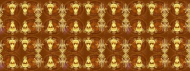 Altın renkli kar taneleri. Noel stili. Raster illüstrasyonu.