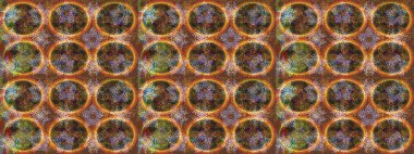 Renkli kar taneleri Raster çizimi. Güzel bir kış süsü. Raster kahverengi, turuncu ve nötr kar tanesinden izole edilmiş..