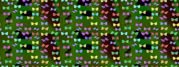 Kelebek desenli yeşiller. Raster. Robot resim. Kumaş, kağıt, ambalaj kağıdı ve duvar kağıdı tasarımı için mükemmel bir arkaplan.