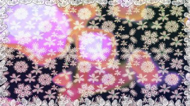 Raster illüstrasyonu. Tarafsız renklerde Asya tekstil tarzında. Çiçeklerle suluboya desenleri.