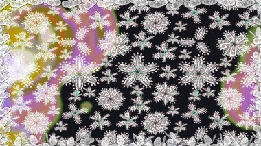 Hediye ambalaj kağıdı, tebrik kartları, posterler ve pankart tasarımı. Raster düz çiçekleri pürüzsüz desen. Gri renkli çiçekler.