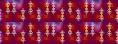 Raster illüstrasyonu. Kar Tanesi Simgesi. Raster illüstrasyonu. Kar tanesi kırmızı, mor ve sarı renklerde izole edilmiş..