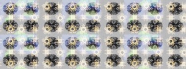 Siluet kar tanecikleri izole edilmiş, gri ve bej renkler. Sembol kışı, donmuş, Noel, yeni yıl tatili. Raster skeci. Düz dizayn. Grafiksel element dekorasyonu. Kar Tanesi mozaik simgesi.