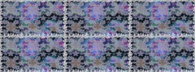 Çiçekli, pürüzsüz bir desen. Raster çiçekleri klasik tarzda çizilmiş. Gri renklerde bahar çiçekleri. Raster illüstrasyonu.