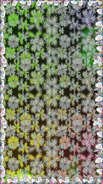 Raster illüstrasyonu. Tekstil ya da kitap kapakları, imalat, duvar kağıtları, baskı, hediye paketi ve yapıştırma kitabı için çiçeksiz arka plan. Küçük ölçekli çiçeklerdeki basit sevimli desen.