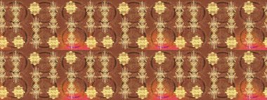 Raster illüstrasyonu. Kahverengi, sarı ve bej renkli kristal kar taneleri.