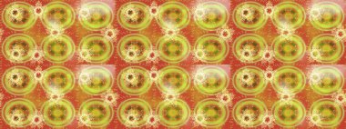 Renkli elementlerle Raster ilginç desen