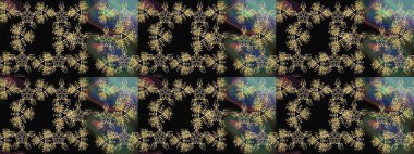 Raster illüstrasyonu. Bokeh siyahları ve kar taneleriyle dekoratif Noel arkaplanı.