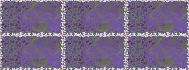 Raster illüstrasyonu. Mor, nötr ve gri renklerdeki renkli kelebeklerin kusursuz arka planı. Tekstil, duvar kağıtları, web sayfası arkaplanları, yüzey dokuları için mükemmel.