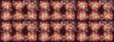 Arkaplanda soyut kar taneleri olan düz tasarım. Kar tanesi süsleme deseni. Kar taneleri deseni. Raster illüstrasyonu. Kar taneleri arkaplanı.