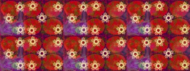 Noel kırmızısı, mor ve kahverengiler. Sihirli kırmızı, mor ve kahverengi tatil soyut arka plan yıldız ve düşen kar taneleri. Raster illüstrasyonu.