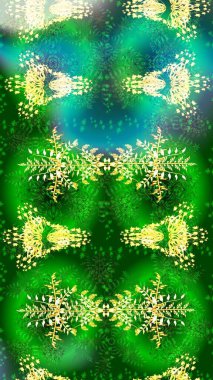 Yeşil renkli çiçekler. Küçük çiçekte sevimli çiçek deseni var..