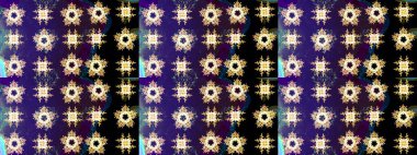 Renkli elementlerle Raster ilginç desen