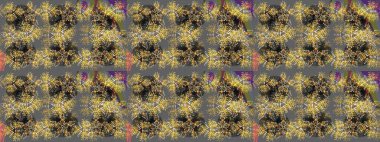 Yuvarlak raster kar tanesi. Renkli arka planda izole tatlı kar taneleri. Soyut kış grisi, kahverengi ve nötr süs. Güzel kar tanesi. Raster illüstrasyonu.