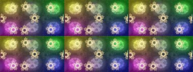 Kar taneleri tasarımı. Son moda kar taneleri ve elementler onun kartlarını gösteriyor. Retro tarzı doku, soyut kış elementleri. Muhteşem tasarım posteri, kapak, yeşil, nötr ve kahverengi renkli kart tasarımı.