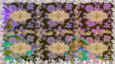 Kusursuz çiçek deseni. Gri renklerde grafiksel, modern, pürüzsüz desen. Duvar kâğıdı barok, İspanyol kumaşı. Kusursuz raster arkaplanı.