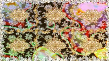 Soyut duvar kâğıdı, ambalaj dekorasyonu. Kış sembolü, Mutlu Noeller, Mutlu yıllar 2019. Tarafsız renklerde raster altın desen. Altın kar taneleri basit, pürüzsüz desen.