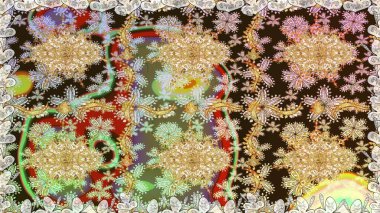 Soyut duvar kâğıdı, ambalaj dekorasyonu. Kahverengi renklerde Raster altın deseni. Kış sembolü, Mutlu Noeller, Mutlu yıllar 2019. Altın kar taneleri basit, pürüzsüz desen.