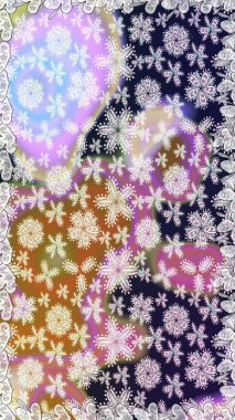 Raster deseni. Ağaç dallı bahar çiçekleri, çiçek siluetiyle nötr renkler.