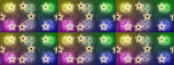 Kar taneleri tasarımı. Son moda kar taneleri ve elementler onun kartlarını gösteriyor. Retro tarzı doku, soyut kış elementleri. Muhteşem tasarım posteri, kapak, yeşil, nötr ve kahverengi renkli kart tasarımı.