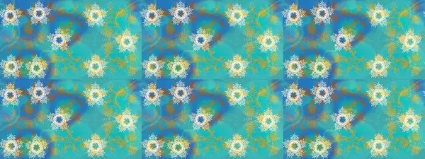 Mavi, nötr ve yeşil renklerde suluboya kar taneleri. Kışın sembolü. Güzel dekorasyon. Raster çizimi kar taneleri.