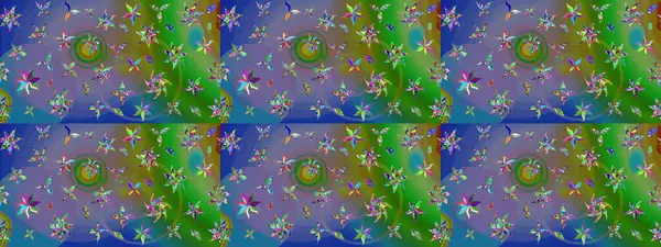 Moda baskıları için zarif bir şablon. Halk tarzı. Parlak renkli çiçekli ve yeşil yapraklı harika bir çiçek deseni. Modern çiçek arkaplanı.