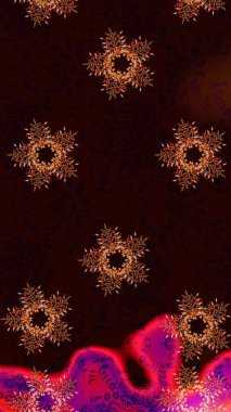 Raster Noel soyut renkli arka plan ve düşen kar tanesi. Raster illüstrasyonu. Kar tanesi arkaplanı.