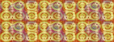 Soyut mandala veya kaprisli kar tanesi içini kaplamak sanat çizmek. Renkli arka plan üzerinde izole sevimli kar taneleri. Raster illüstrasyon.