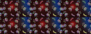 İllüstrasyon kar tanesi. Güzel dekorasyon. Kahverengi, mavi ve gri renklerde ayrık suluboya kar taneleri. Kışın sembolü.