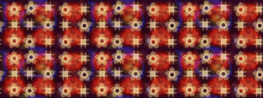 Renkli kristal kar tanesi. Raster illüstrasyonu.