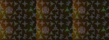 Güzel karalamalı çiçek desenli çizim. Raster illüstrasyonu. Güzel kumaş deseni. Küçük çiçekte sevimli çiçek deseni var..