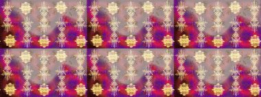 Kış kar tanesi, raster arka plan. Renkli arka planda izole kar taneleri. Yüzey için tekrarlanan doku, paket kağıdı, nötr, mor ve bej renkler. Raster illüstrasyonu.