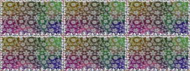 Raster desen. Fantezi kumaş deseni. Çiçekler, suluboya ile sorunsuz çiçek desenli.